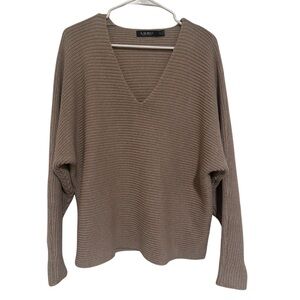 Ralph Lauren Brown V-Neck Sweater